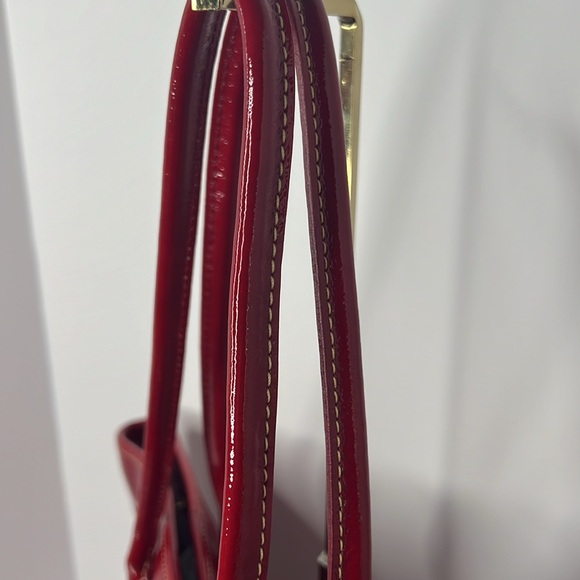 Dooney & Bourke Cindy Patent Leather Tote Bag in Candy Apple Red - Picture 7 of 13
